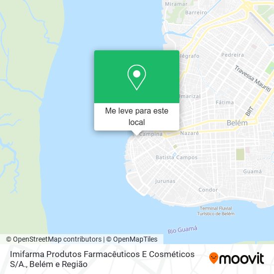 Imifarma Produtos Farmacêuticos E Cosméticos S / A. mapa