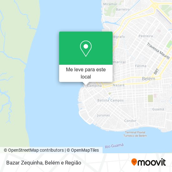 Bazar Zequinha mapa