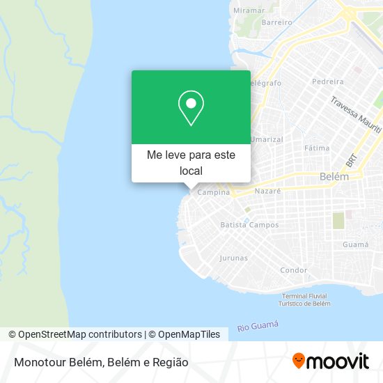 Monotour Belém mapa