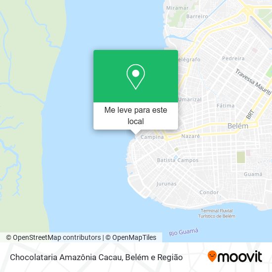 Chocolataria Amazônia Cacau mapa