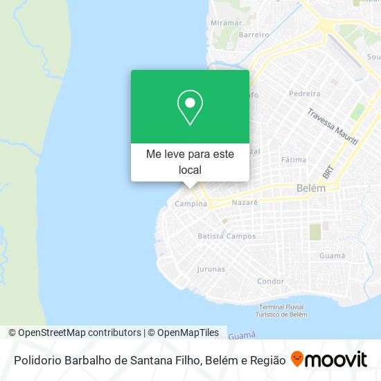 Polidorio Barbalho de Santana Filho mapa