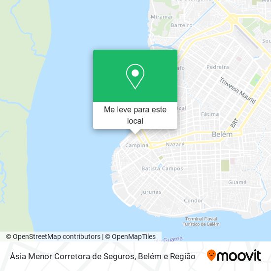 Ásia Menor Corretora de Seguros mapa