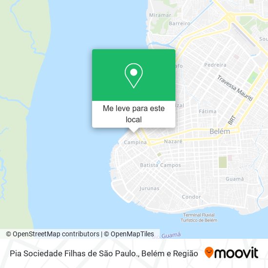 Pia Sociedade Filhas de São Paulo. mapa