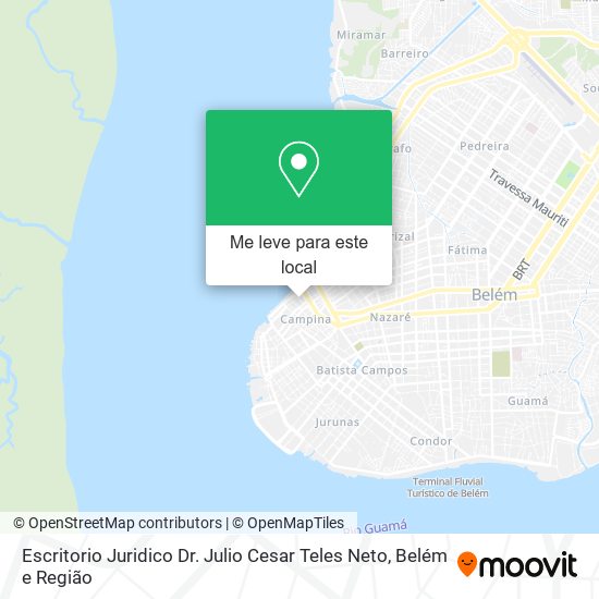 Escritorio Juridico Dr. Julio Cesar Teles Neto mapa