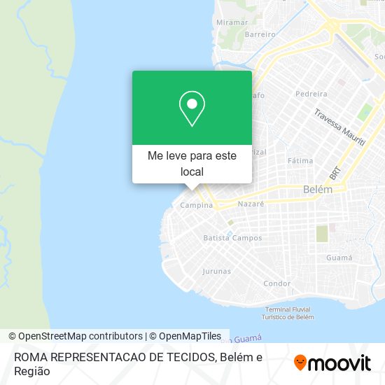 ROMA REPRESENTACAO DE TECIDOS mapa
