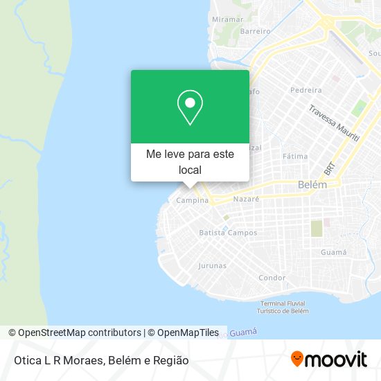 Otica L R Moraes mapa