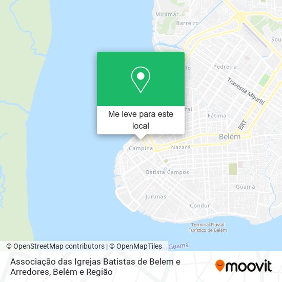 Associação das Igrejas Batistas de Belem e Arredores mapa