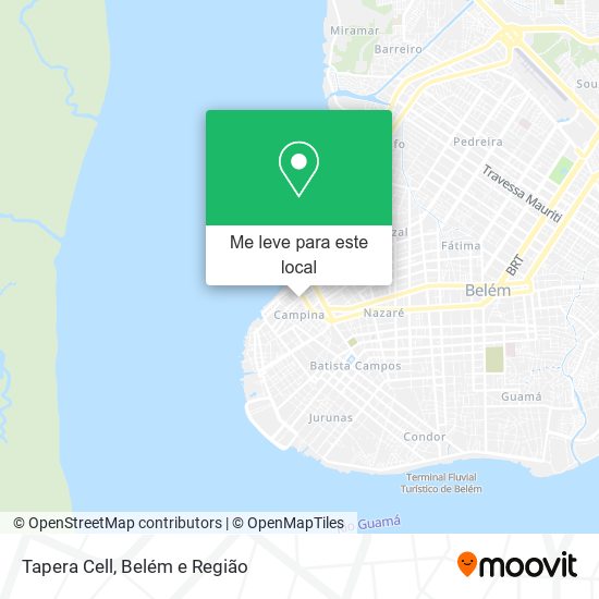 Tapera Cell mapa