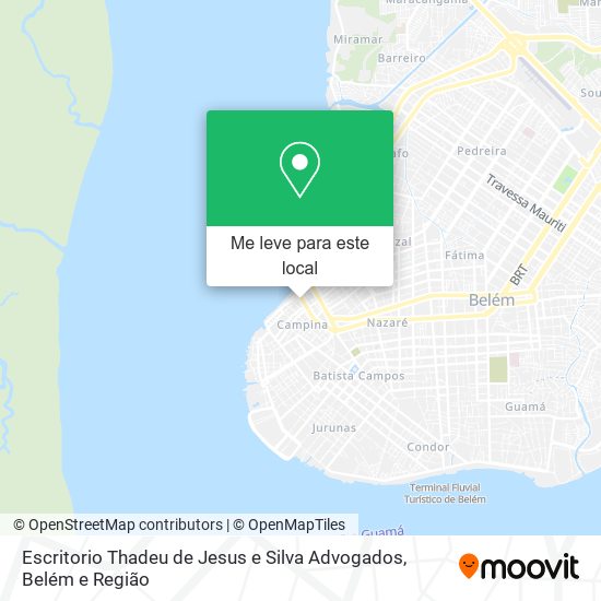 Escritorio Thadeu de Jesus e Silva Advogados mapa