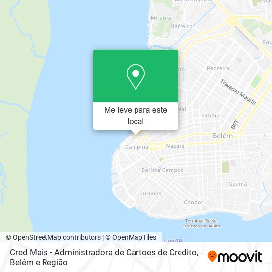 Cred Mais - Administradora de Cartoes de Credito mapa