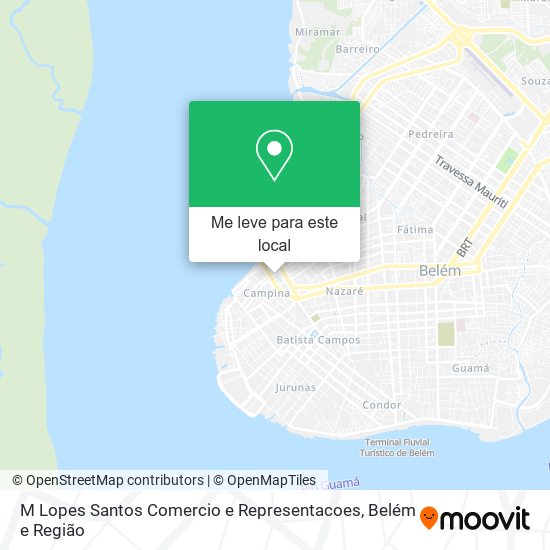 M Lopes Santos Comercio e Representacoes mapa