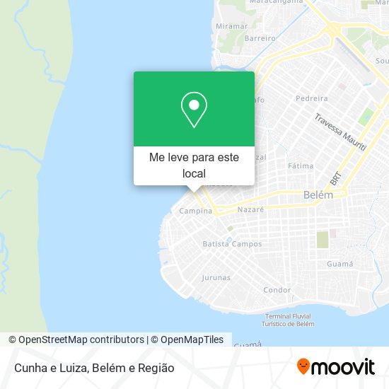 Cunha e Luiza mapa