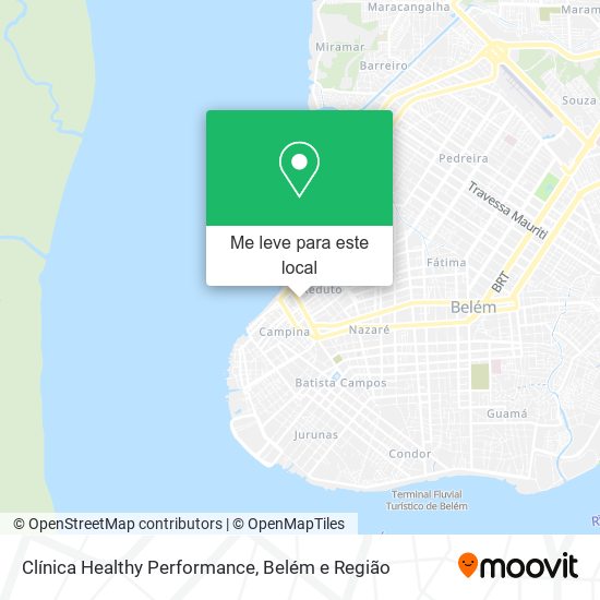 Clínica Healthy Performance mapa