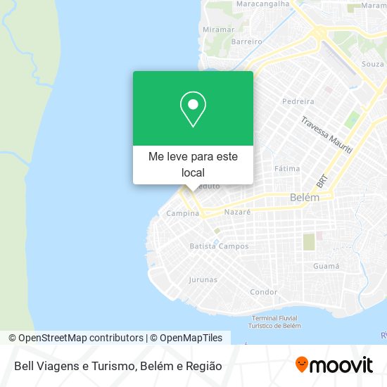 Bell Viagens e Turismo mapa