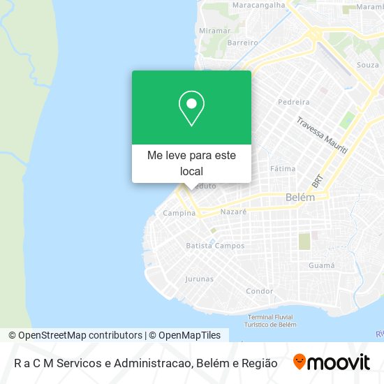 R a C M Servicos e Administracao mapa