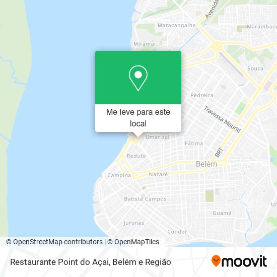 Restaurante Point do Açai mapa