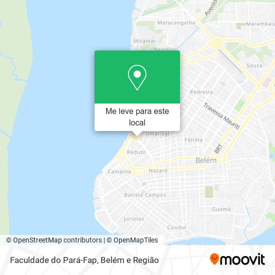 Faculdade do Pará-Fap mapa