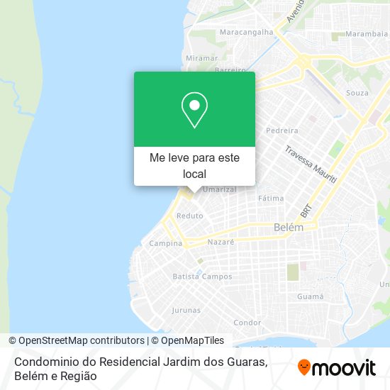 Condominio do Residencial Jardim dos Guaras mapa