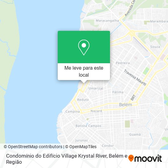 Condomínio do Edifício Village Krystal Ríver mapa