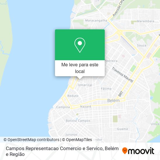 Campos Representacao Comercio e Servico mapa