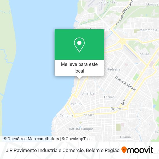 J R Pavimento Industria e Comercio mapa