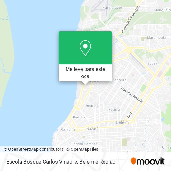 Escola Bosque Carlos Vinagre mapa