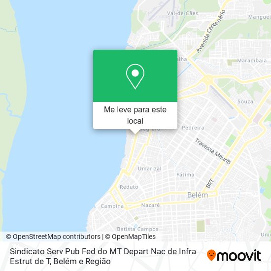 Sindicato Serv Pub Fed do MT Depart Nac de Infra Estrut de T mapa