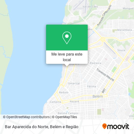 Bar Aparecida do Norte mapa