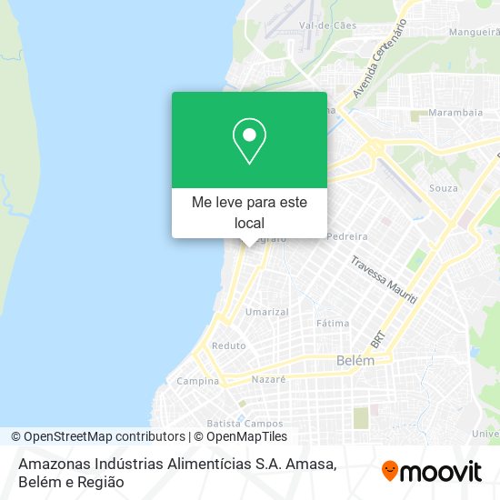 Amazonas Indústrias Alimentícias S.A. Amasa mapa