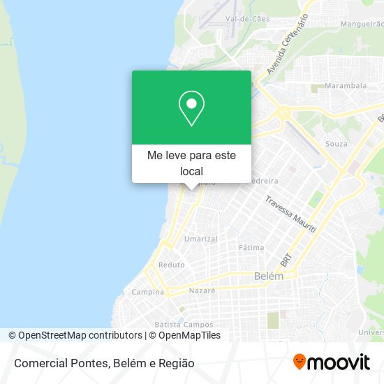 Comercial Pontes mapa