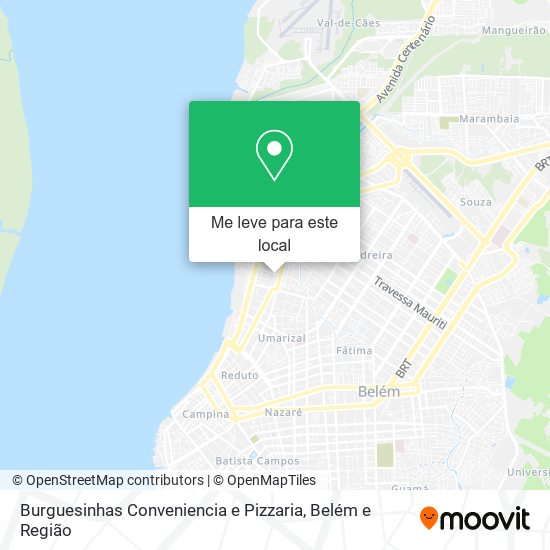 Burguesinhas Conveniencia e Pizzaria mapa