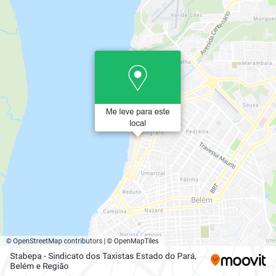 Stabepa - Sindicato dos Taxistas Estado do Pará mapa