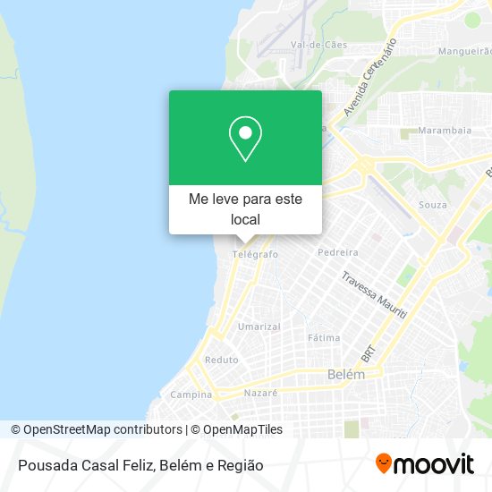 Pousada Casal Feliz mapa