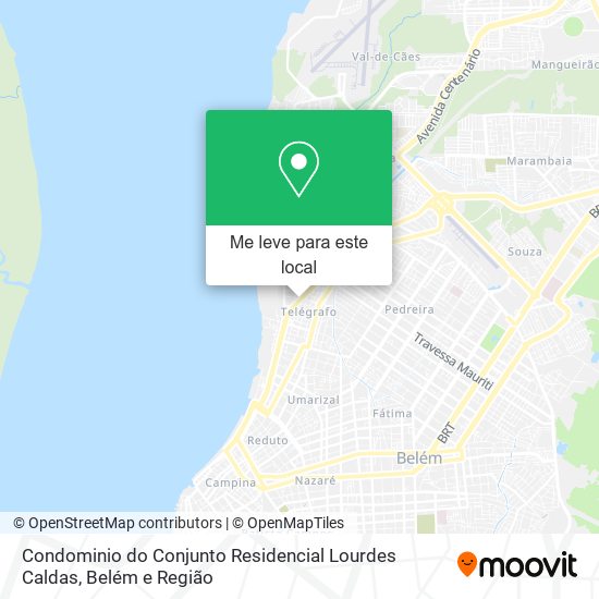 Condominio do Conjunto Residencial Lourdes Caldas mapa