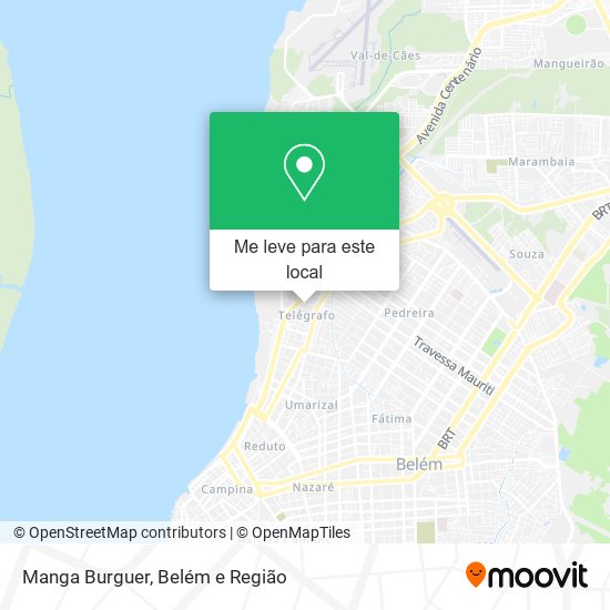 Manga Burguer mapa