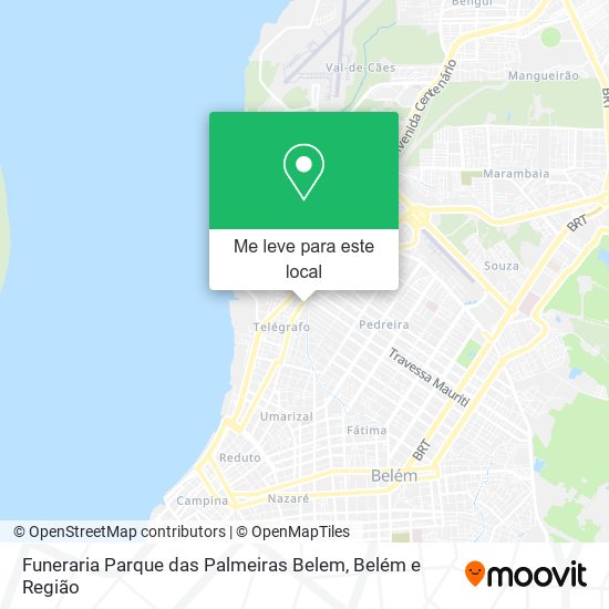 Funeraria Parque das Palmeiras Belem mapa