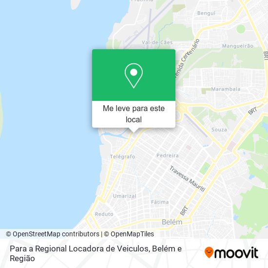 Para a Regional Locadora de Veiculos mapa