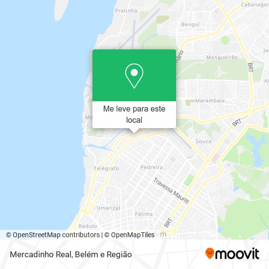 Mercadinho Real mapa