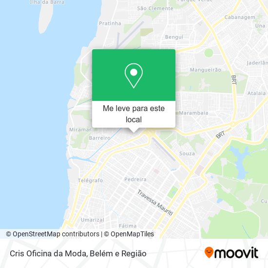 Cris Oficina da Moda mapa