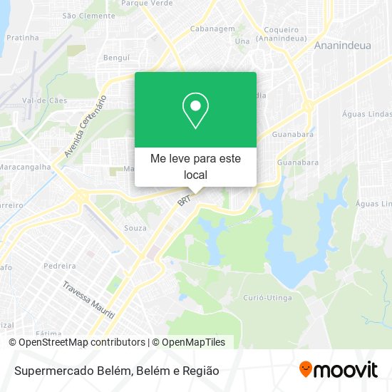 Supermercado Belém mapa