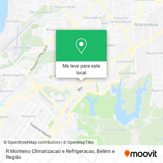 R Monteiro Climatizacao e Refrigeracao mapa