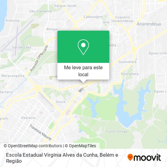Escola Estadual Virgínia Alves da Cunha mapa
