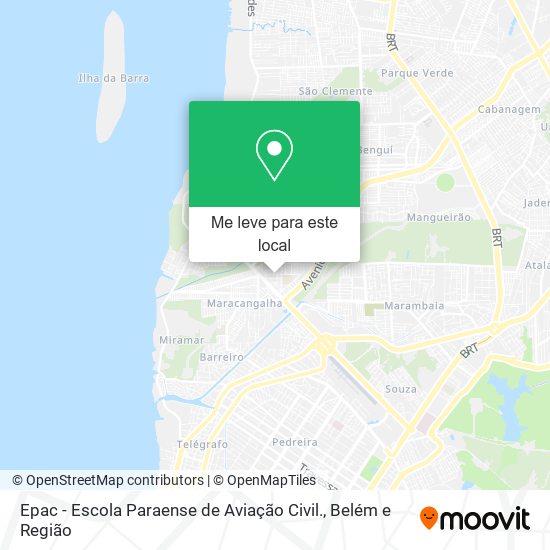 Epac - Escola Paraense de Aviação Civil. mapa