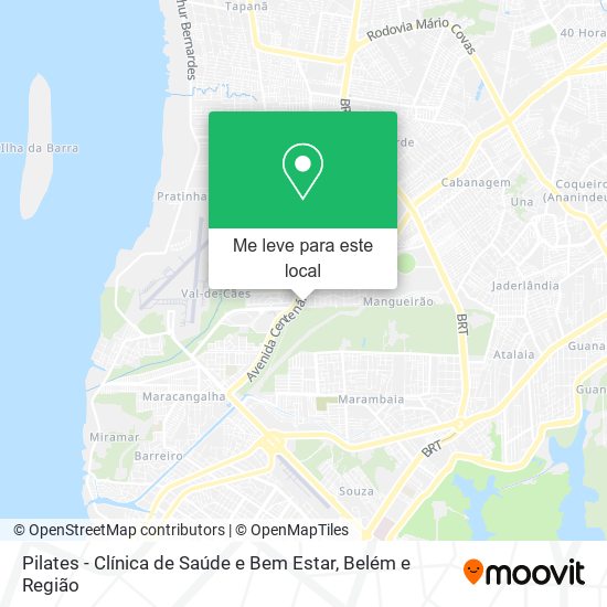 Pilates - Clínica de Saúde e Bem Estar mapa