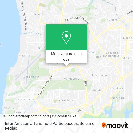 Inter Amazonia Turismo e Participacoes mapa