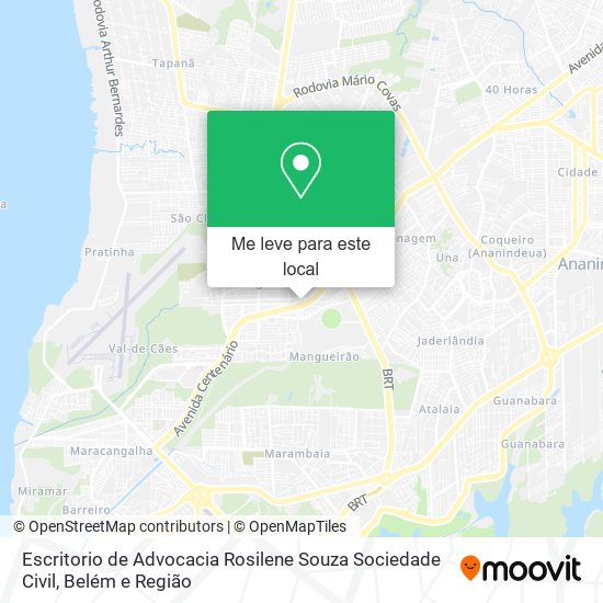 Escritorio de Advocacia Rosilene Souza Sociedade Civil mapa