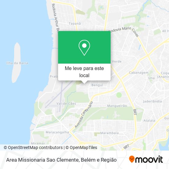 Area Missionaria Sao Clemente mapa