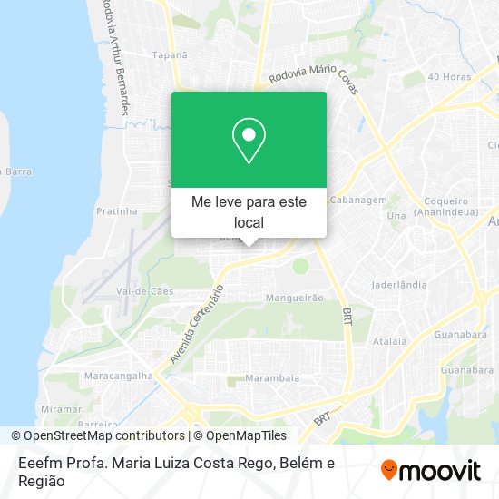 Eeefm Profa. Maria Luiza Costa Rego mapa