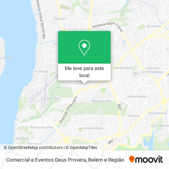 Comercial e Eventos Deus Provera mapa