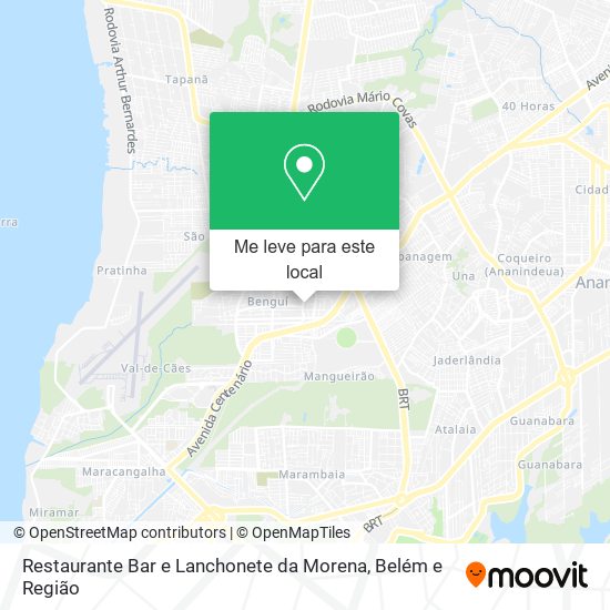 Restaurante Bar e Lanchonete da Morena mapa